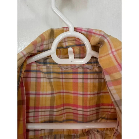 Women’s size Medium Yellow plaid vest - Picture 4 of 6
